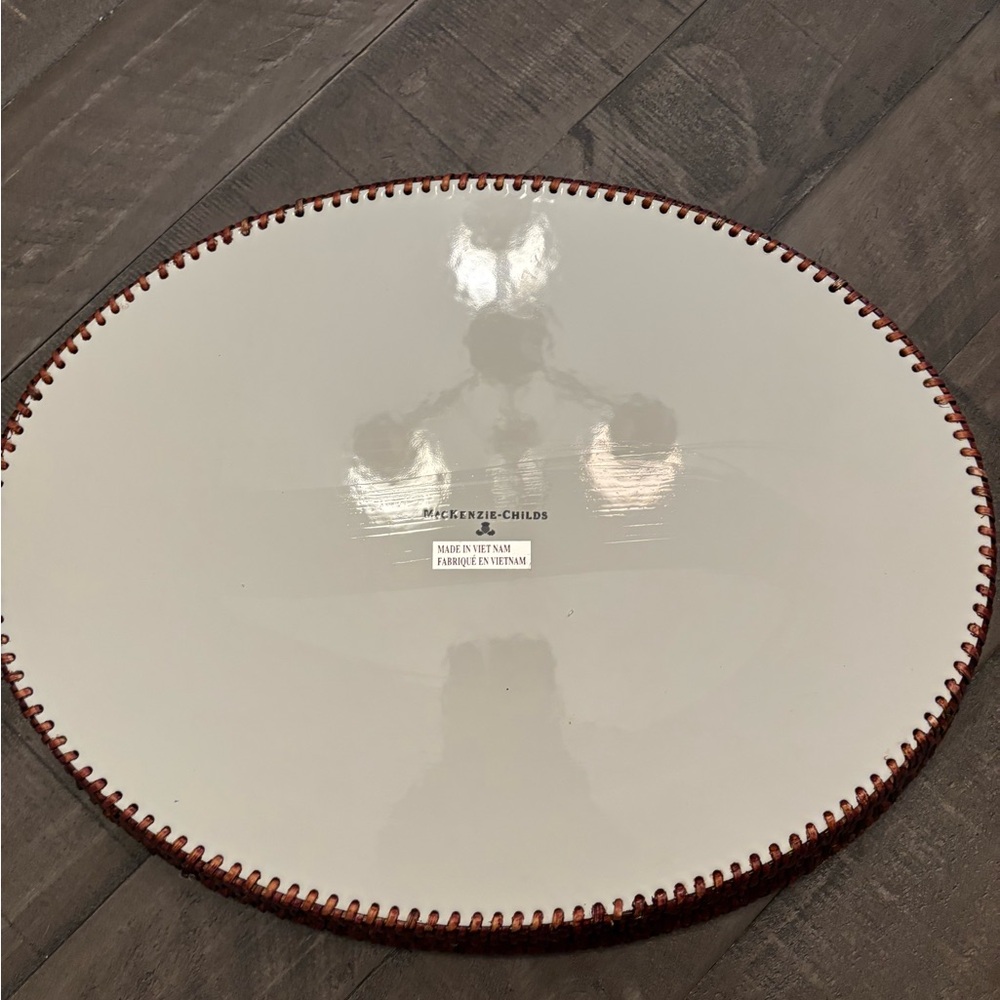 Mackenzie - Childs Rattan Serving Tray - Picture 4 of 5